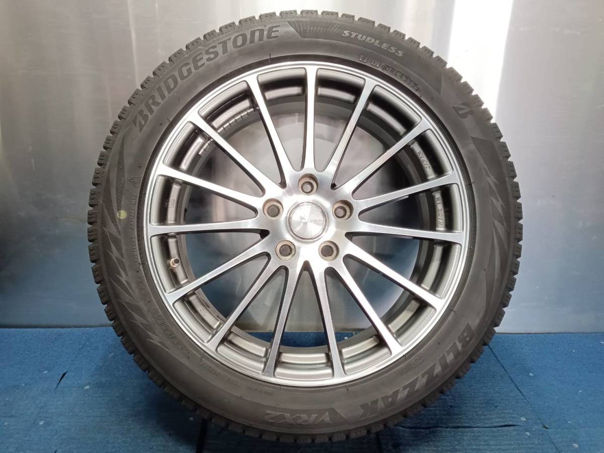 ★7-8分山★17年製★ ブリヂストン VRX2 225/50R18　ブリヂストンECO FORME 18×7J +53 5H-114.3 スタッドレス エスティマ・C-HR等　A767_画像6