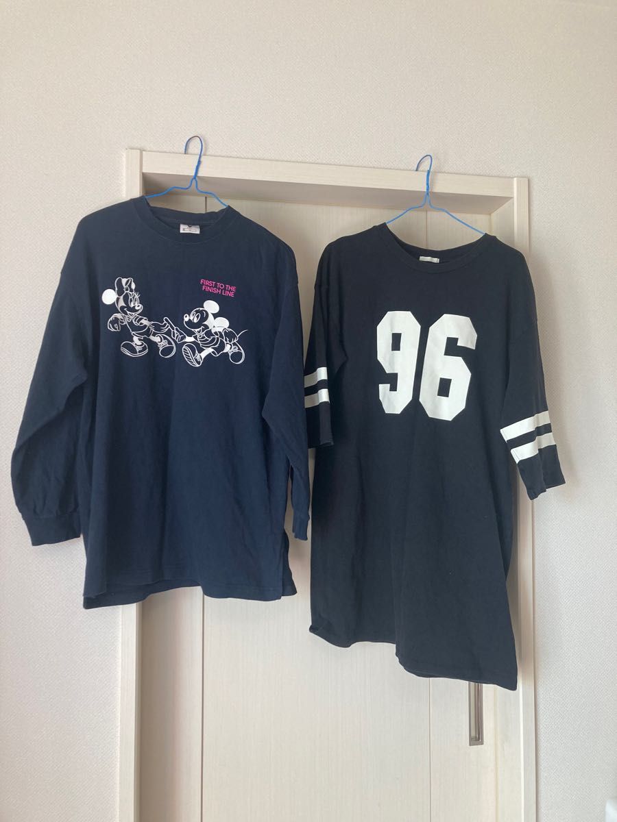 GU Tシャツ 長袖 七分袖 カットソー ディズニーコラボ ミッキー|Yahoo