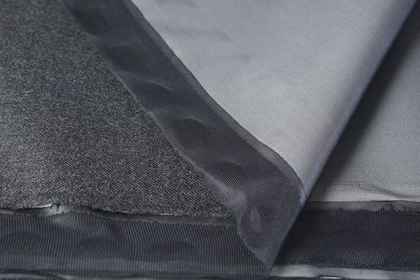 ♪TOP杢ウールフラノポリエステルチュールボンディング グレー 巾：135cm♪2.4m[8446]_画像2