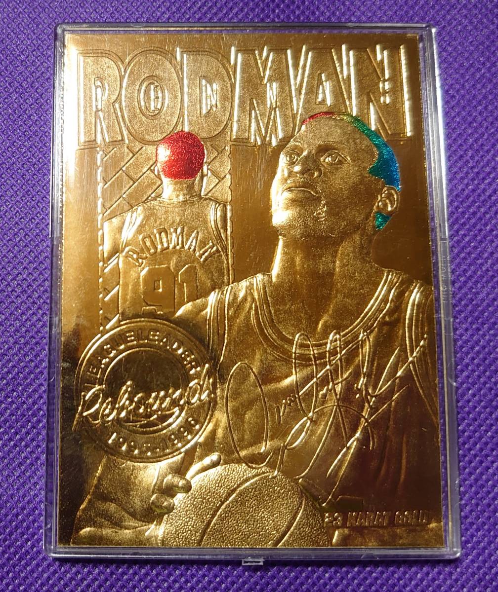 デニス・ロッドマン RODMAN 23KT GOLD CARD ゴールドカード シカゴカブス BLEACHERS 1万枚限定の画像3