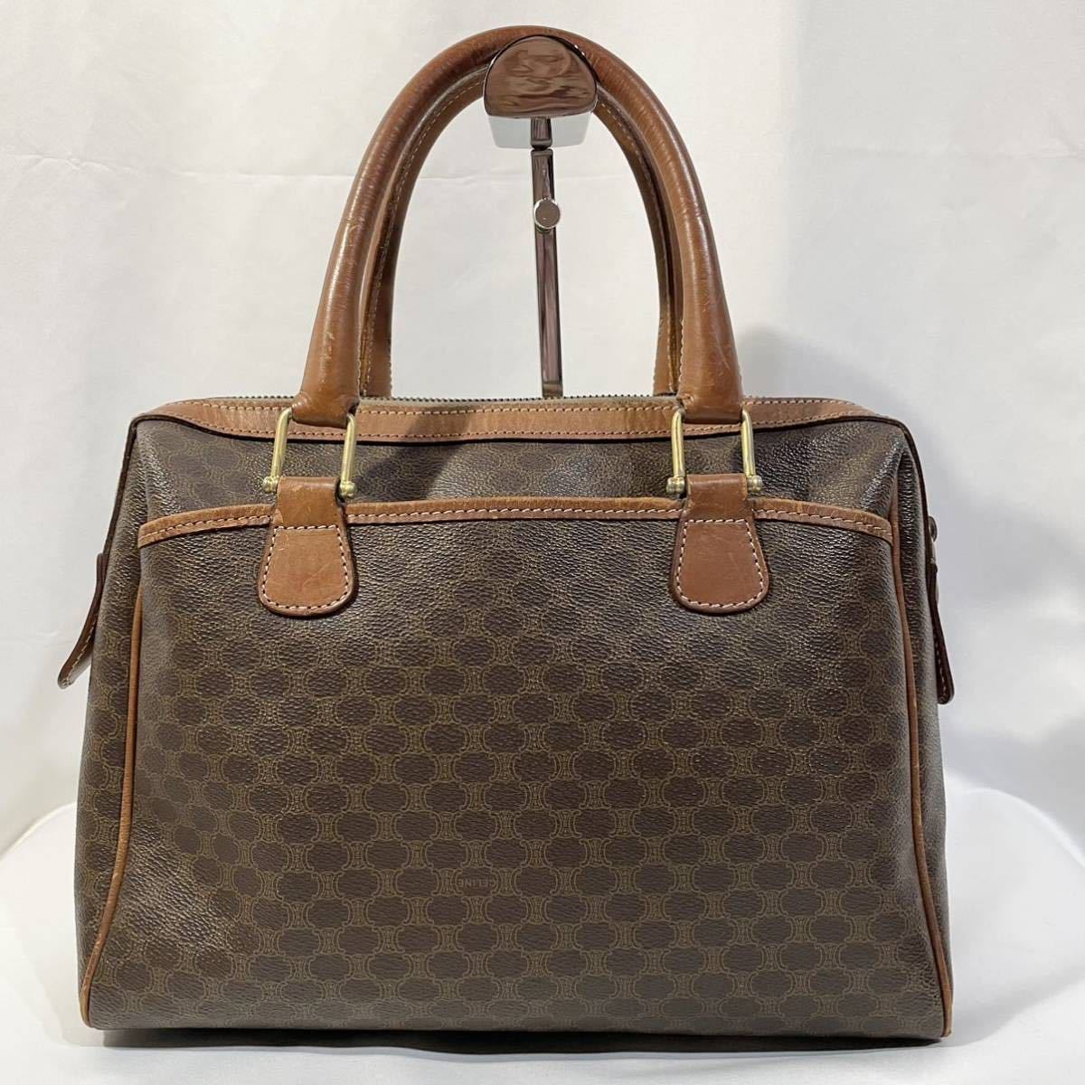美品】 正規品 セリーヌ CELINE ハンドバッグ マカダム ミニボストン