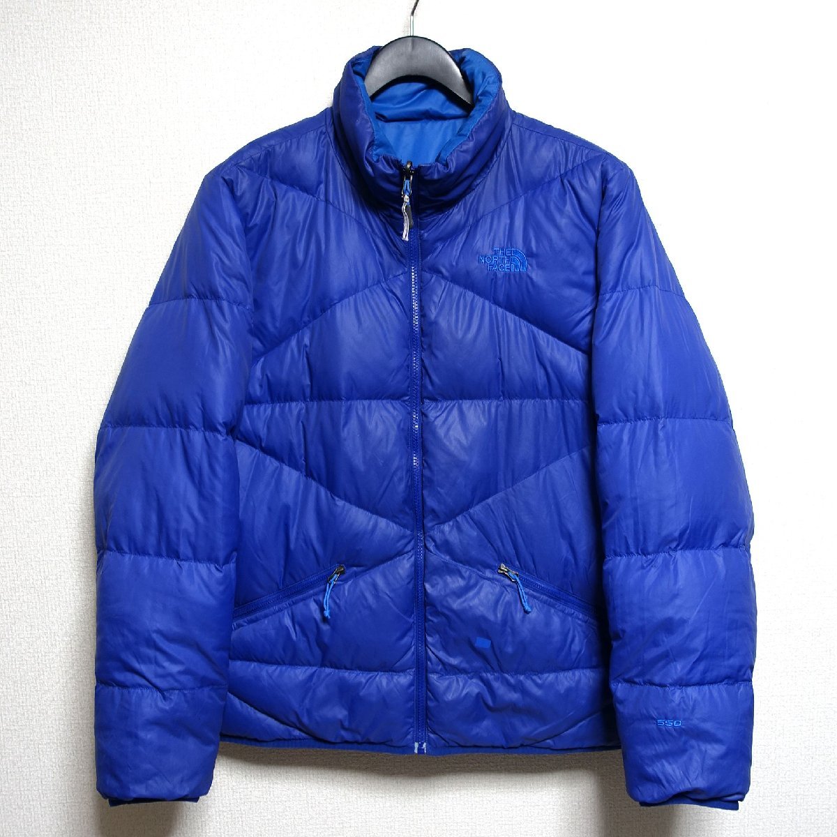 THE NORTH FACE ノースフェイス ダウンジャケット 550FP メンズ Lサイズ 正規品 ブルー Z747_画像1