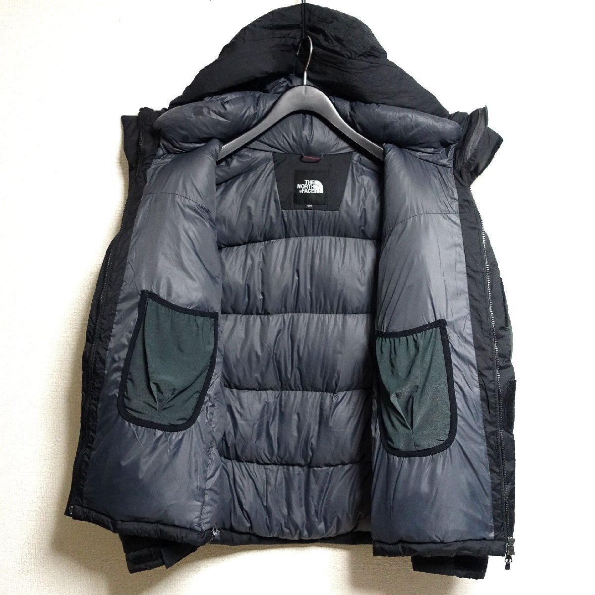 THE NORTH FACE ノースフェイス バルトロ ダウンジャケット 800FP ハイベント メンズ Lサイズ 正規品 ブラック Z764_画像3