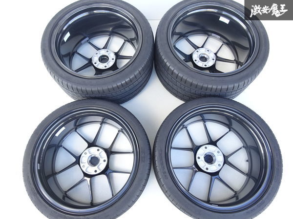 ●【美品】 BBS RI-D 超超ジュラルミン 鍛造 RI012 RI013 20インチ 8.5J +50 11J +68 PCD130 タイヤ付 ポルシェ 991 911 カレラS 棚W-2の画像7