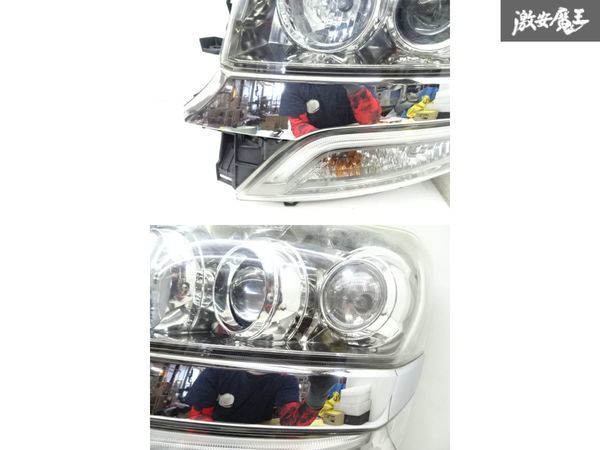 ホンダ 純正 JF1 JF2 N-BOX カスタム 前期 HID ヘッドライト 左側 左 助手席側 KOITO 100-62038 デイライトブルー HID点灯OK 訳有品 棚16-4の画像3