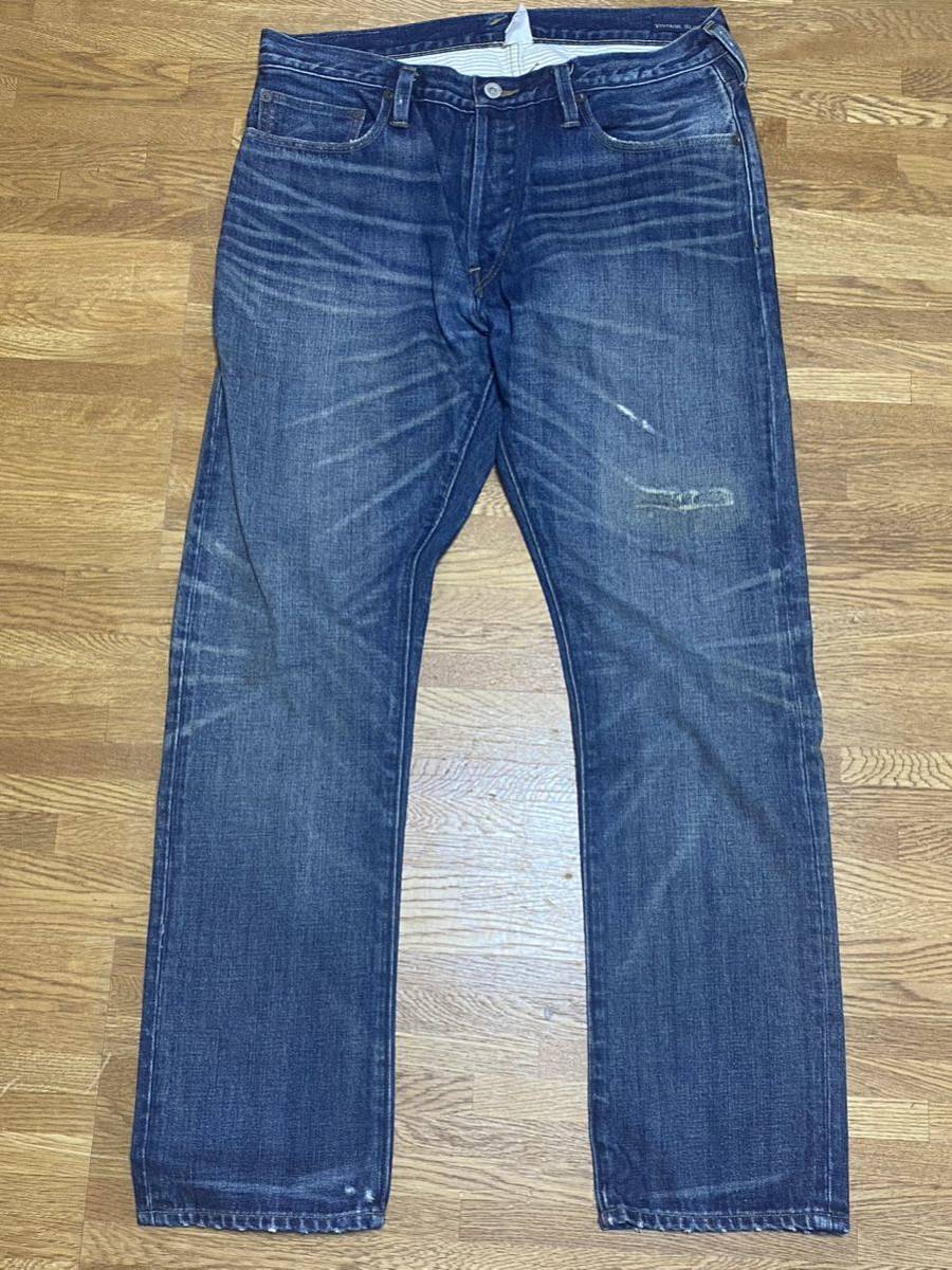  регби Ralph Lauren Denim джинсы 32×30 повреждение ремонт обработка Vintage тонкий RUGBY RALPH LAUREN