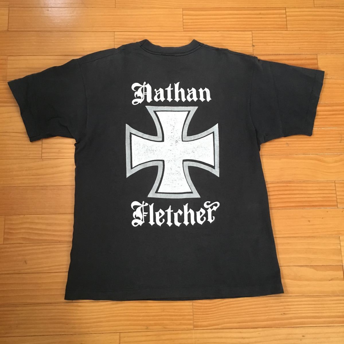 90s USA製 Nathan Fletcher アイアンクロス Tシャツ M - 通販 - csa