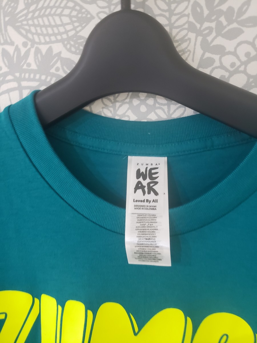 正規品●ZUMBA●traneform T shirts Tシャツ　ダークグリーン　ユニセックス　ワンサイズ　品切中商品_画像4