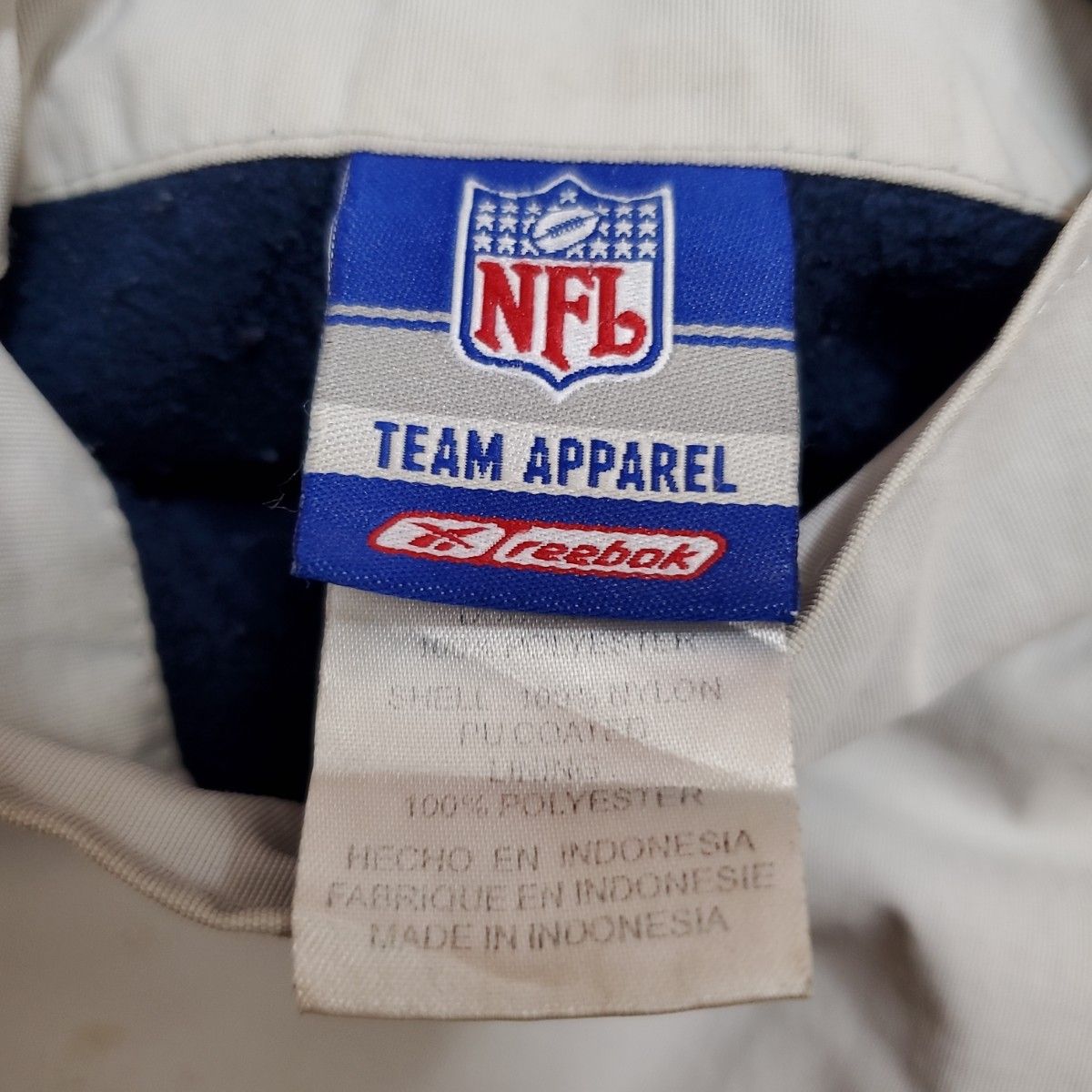 リーボック NFL リバーシブル ナイロンフリースジャケット リーボック NFL リバーシブル ナイロンフリースジャケット