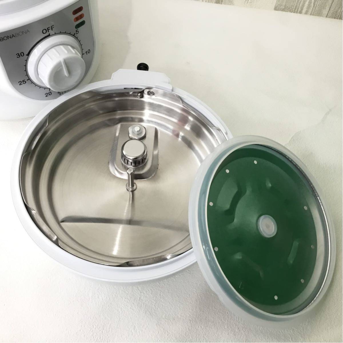 シーシーピー 2019年製 家庭用電気圧力鍋 ② BD-PC72-WH BONABONA 再生品■GO05