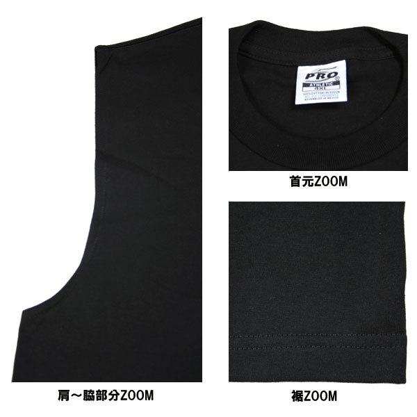新品 2XL 黒 PRO5 プロファイブ ノースリーブ Tシャツ ブラック LA NY 衣装 バスケ タンクトップ オーバーサイズ ビッグサイズ XXLの画像3