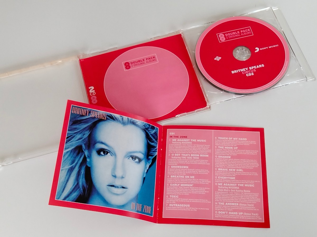 【2アルバム2CD希少盤】Britney Spears / In The Zone(03年4th+2曲)/CIRCUS(08年6th+1曲) 2CD JIVE 88765460122 13年限定盤,ブリトニー_画像4