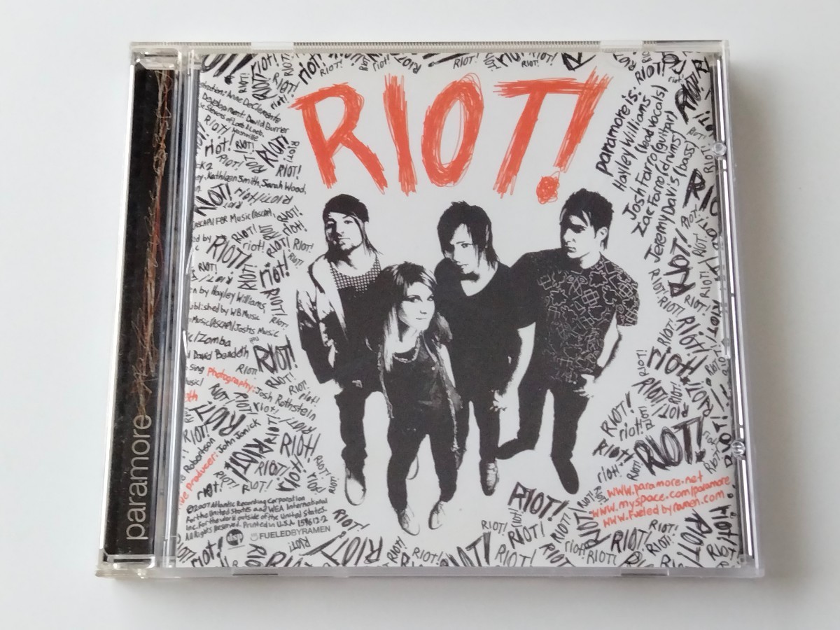 PARAMORE / RIOT! CD FUELEDBYRAMEN 159612-2 07年2nd,パラモア,ヘイリー・ウィリアムス,Hayley Williams,_画像1