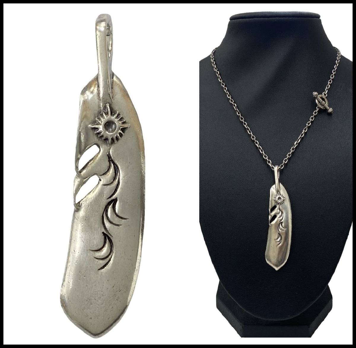 ARIZONA FREEDOM have zona freedom silver 925 all silver sun god Tang .70mm feather pendant top charm necklace Eagle 