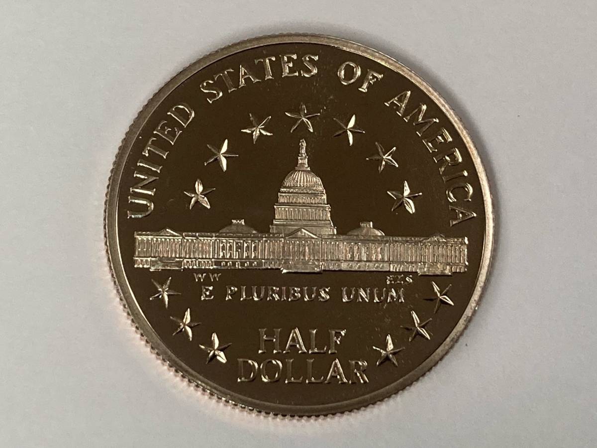 【2枚まとめセット】UNITED STATES CONGRESSIONAL COINS アメリカ連邦議会200周年記念 1ドル銀貨 / Copper Nickel ハーフダラー 記念硬貨_画像8