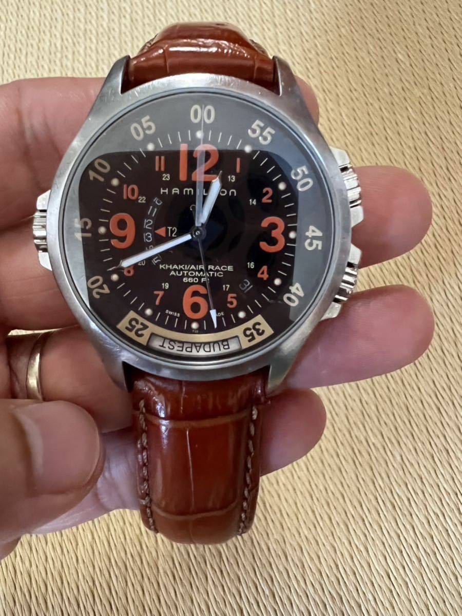 一部予約販売】 Hamilton Khaki/air H776650 Automatic race カーキ