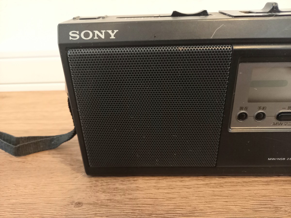 SONY Sony portable radio ICR-N30 NSB1/NSB2 MW short wave broadcast short wave radio electrification has confirmed storage used present condition goods k446