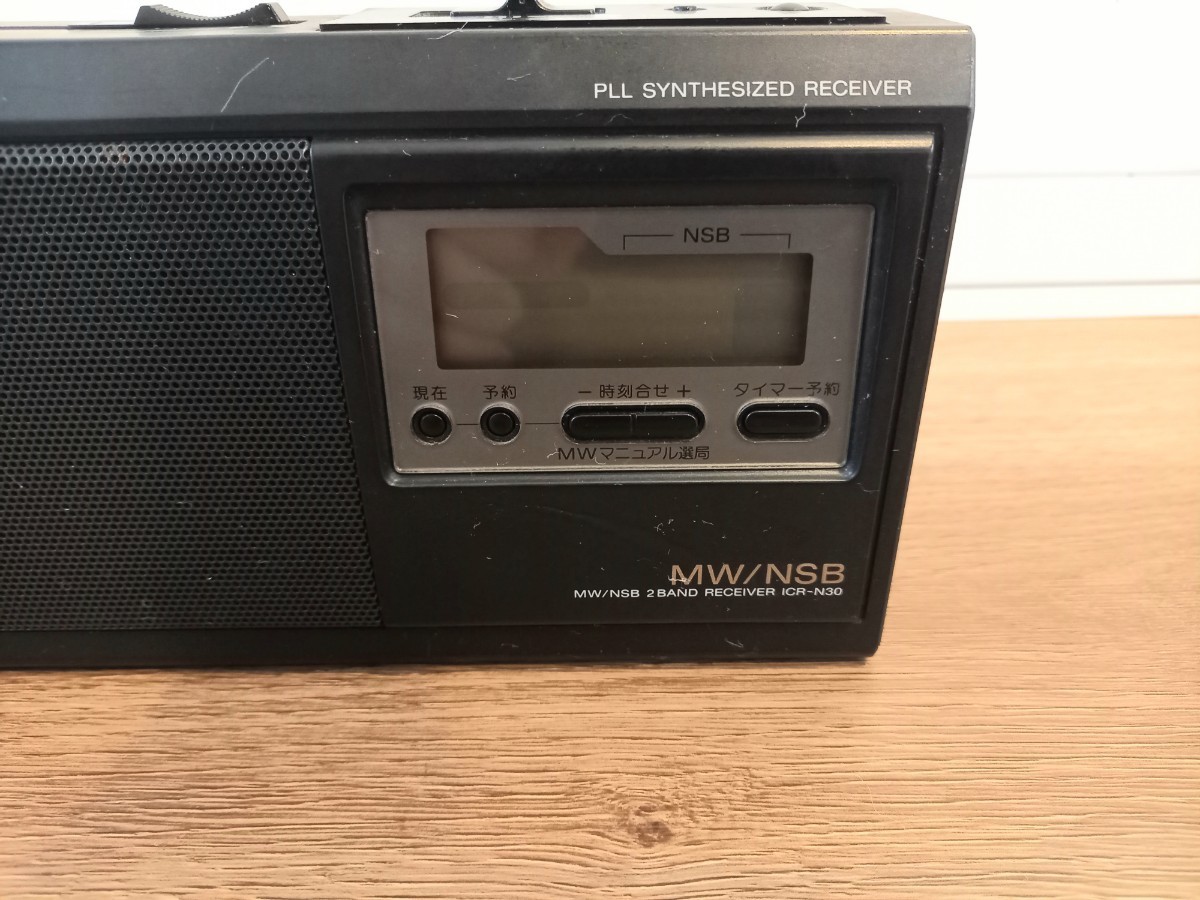 SONY Sony portable radio ICR-N30 NSB1/NSB2 MW short wave broadcast short wave radio electrification has confirmed storage used present condition goods k446