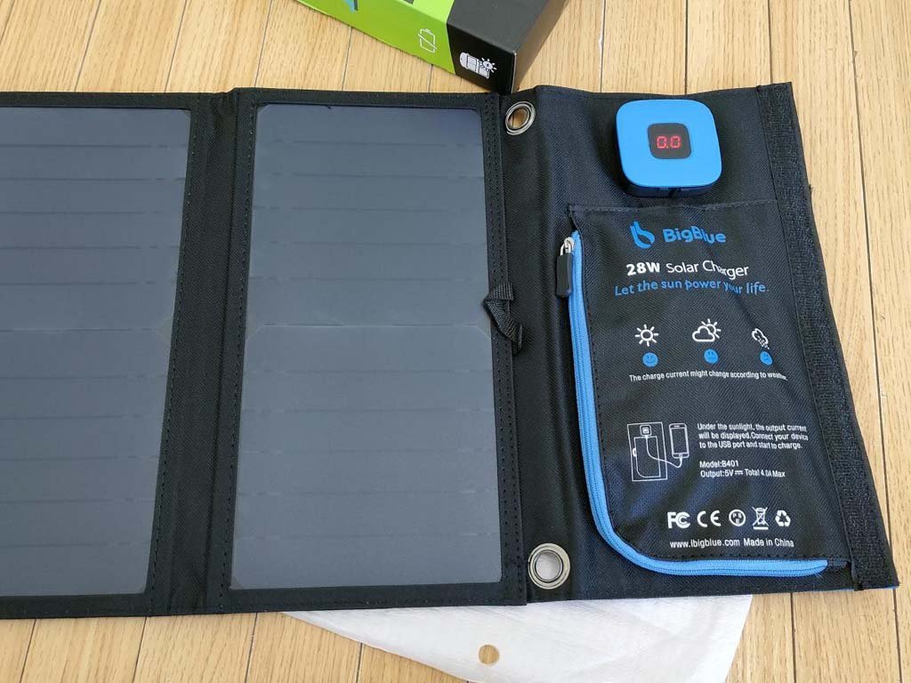  almost unused *Big Blue 28W solar charger 