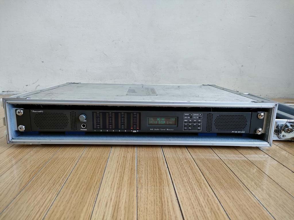 ★AUDIO MONITOR アンプ内蔵8chモニタースピーカー PVM-M328S現状渡し楽器、器材