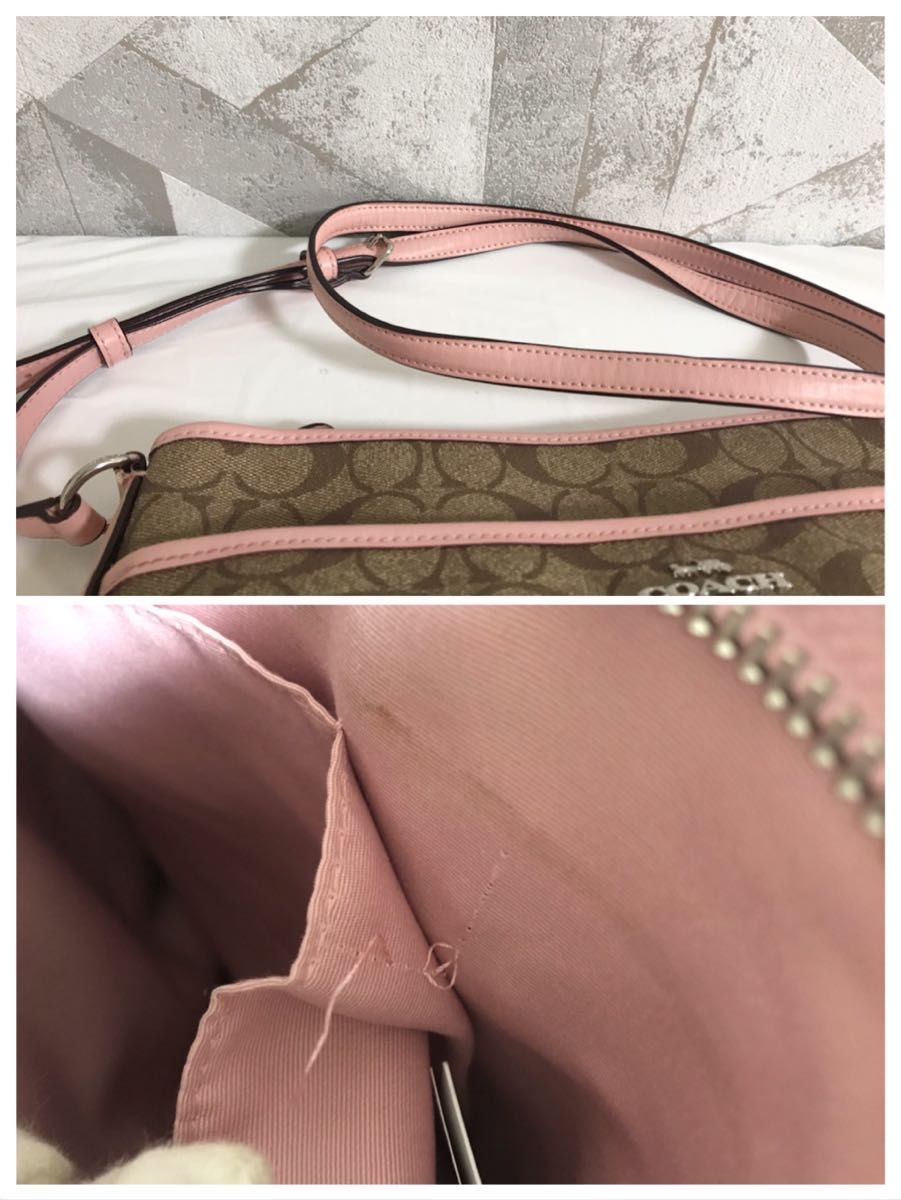 【美品】COACH F58297 シグネチャー ショルダーバッグ クロスボディ