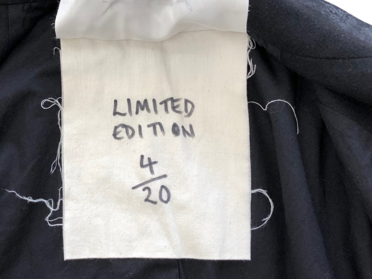 toogood (トゥーグッド) UK製 限定 THE PHOTOGRAPHER JACKET LIMITED デザインウールジャケット 黒 6 メンズ/078の画像5