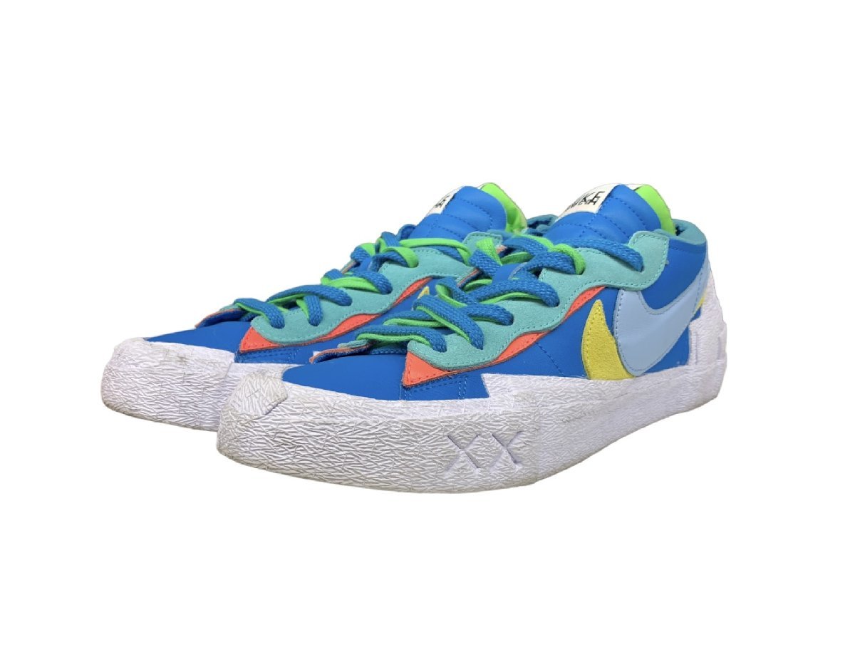 NIKE (ナイキ) x SACAI (サカイ) x KAWS (カウズ) BLAZER LOW ブレーザー ロー スニーカー DM7901-400 US10 28cm ブルー マルチカラー/025