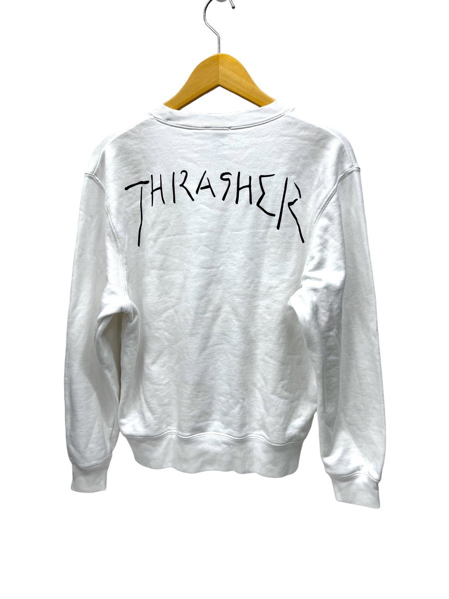 THRASHER (スラッシャー) GONZ ART ゴンズ トレーナー スウェット 裏起毛 S ホワイト メンズ レディース/028_画像2