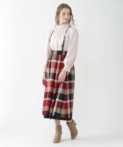BLUE LABEL CRESTBRIDGEリバーシブルスカート サロペット38-