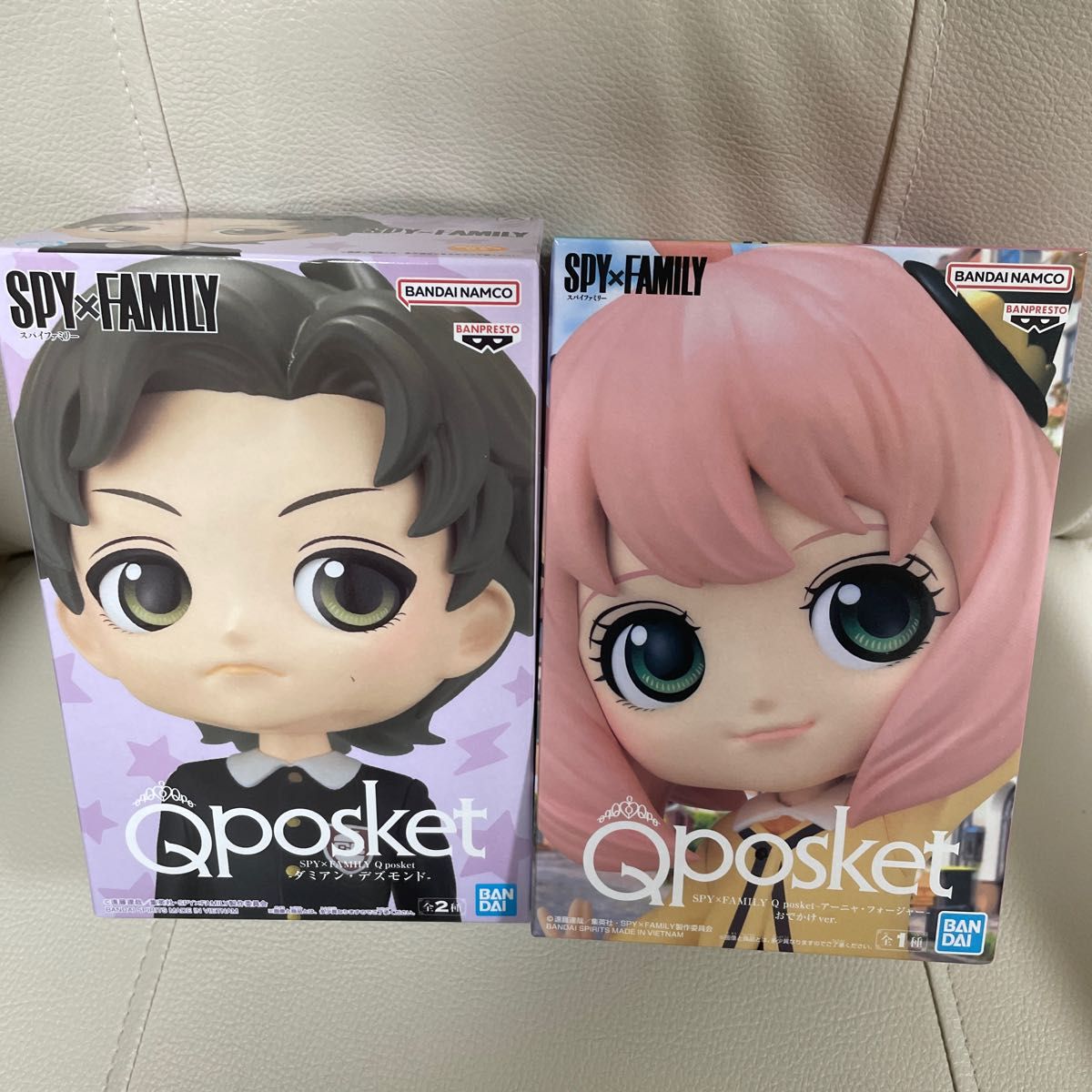 スパイファミリー Qposket Aカラー ダミアン アーニャ フィギュア