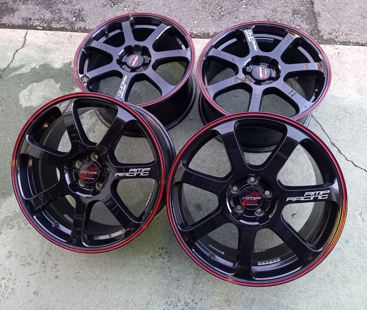 RMPレーシング 18インチ 8J +45 PCD 100 5H 4本セットブラック RMPレーシング 18インチ 8J +45 PCD 100 5H 4本セットブラック