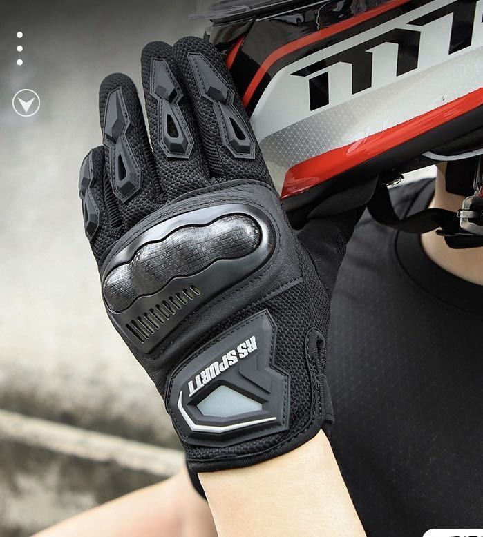 グローブ メッシュ 手袋 バイクグローブ サイクリング スマホ操作対応 大人気 新品 送料無料 黒色 XXLサイズの画像2