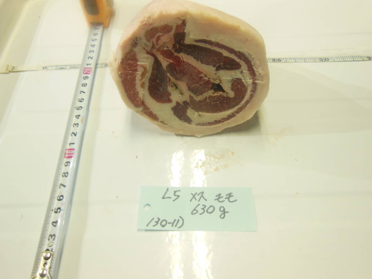 福岡県産天然猪肉　令和5年　メス　（１３０－１１）　モモ　６３０ｇ_画像1