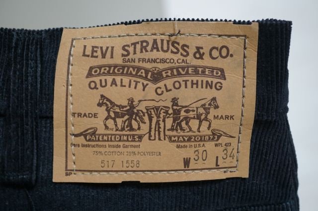 ∧LEVI'S リーバイス 517-1558ブラックコーズ MADE IN USA デッドストック / ヴィンテージ_画像3