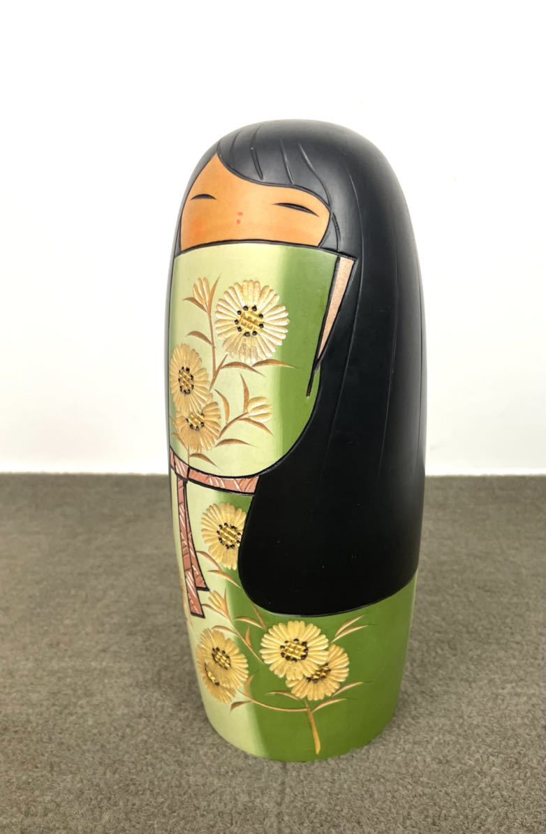 野沢薫 作 創作こけし / 全高27cm / 内閣総理大臣賞受賞作家