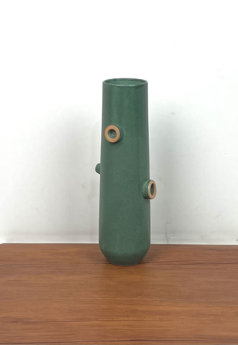 有名人芸能人】 花器 花瓶 緑 サボテン フラワーベース ジャパニーズ