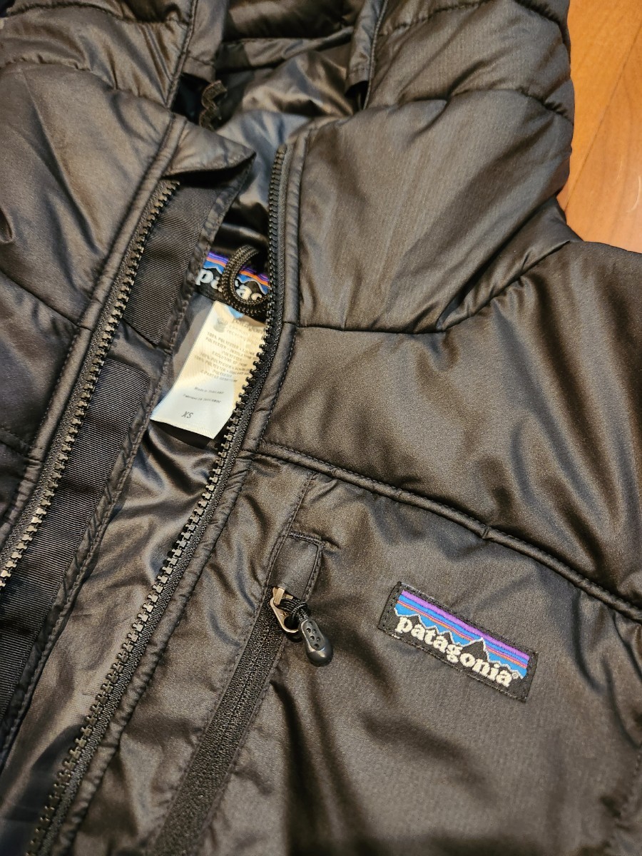 付属袋付き完品　パタゴニア ダスパーカ patagonia ダウンセーター ダウン ジャケット XS 黒 ブラック マットブラックダスパーカー　レア _画像2