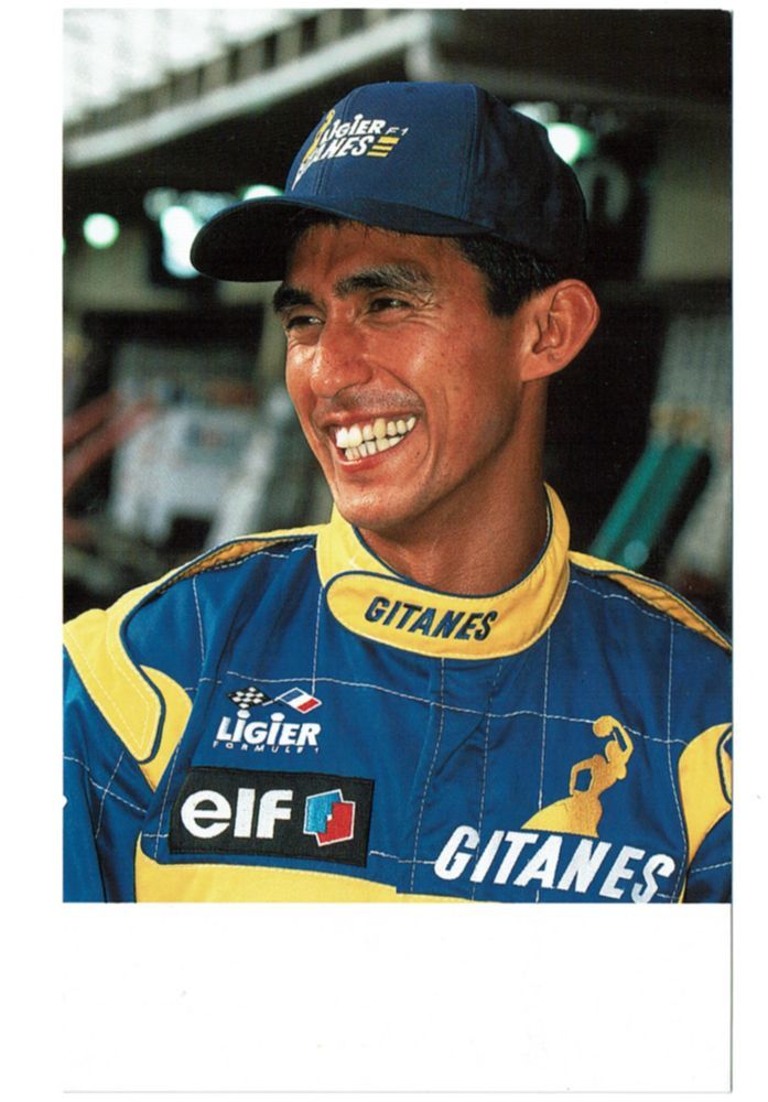 ポストカード 鈴木亜久里 1995年 F1 ジタン・リジェ・無限ホンダ Aguri