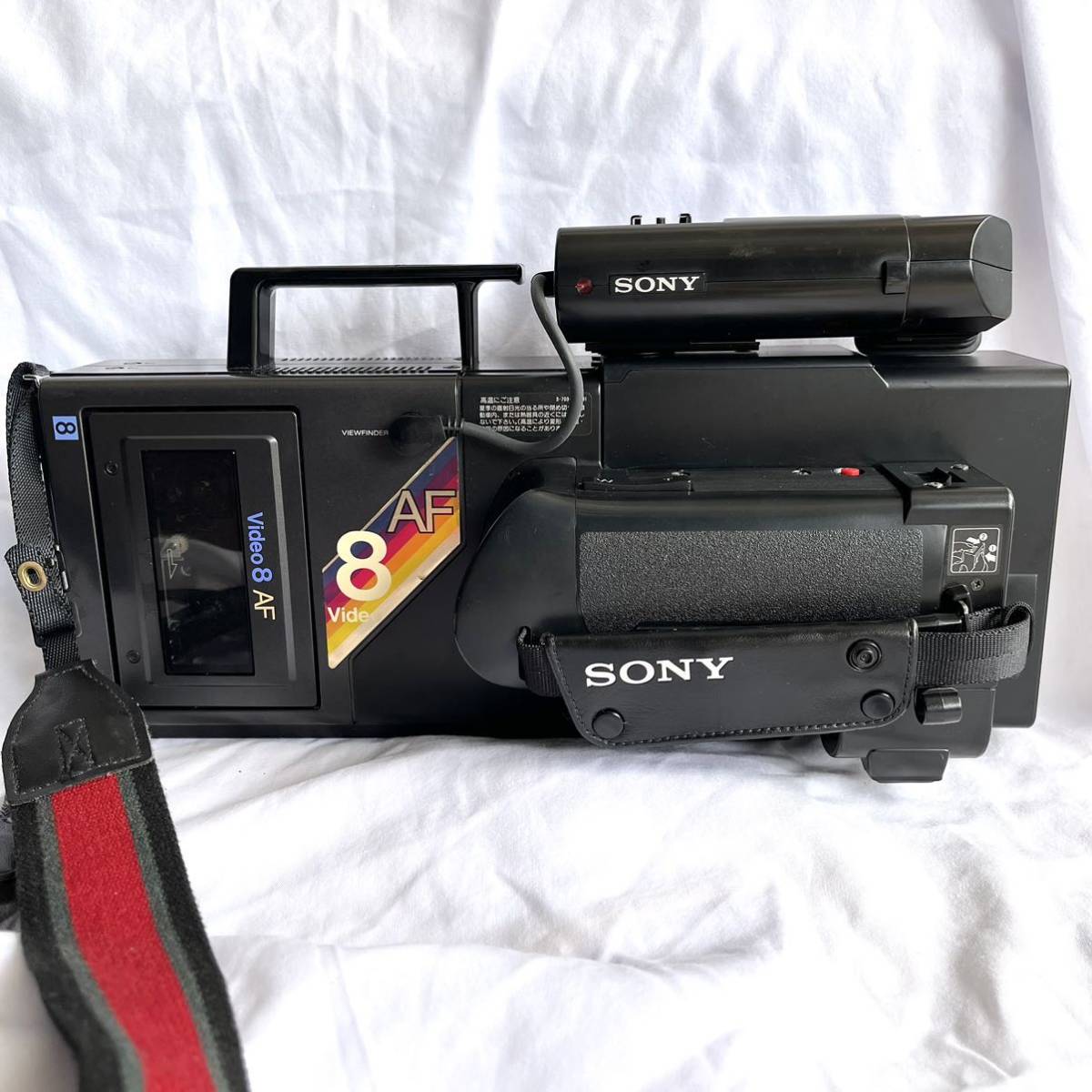 ソニー SONY ビデオカメラ Video8 AF CCD-V8AF アダプター ケース付 レトロ家電 ビデオカメラレコーダー レトロ_画像2