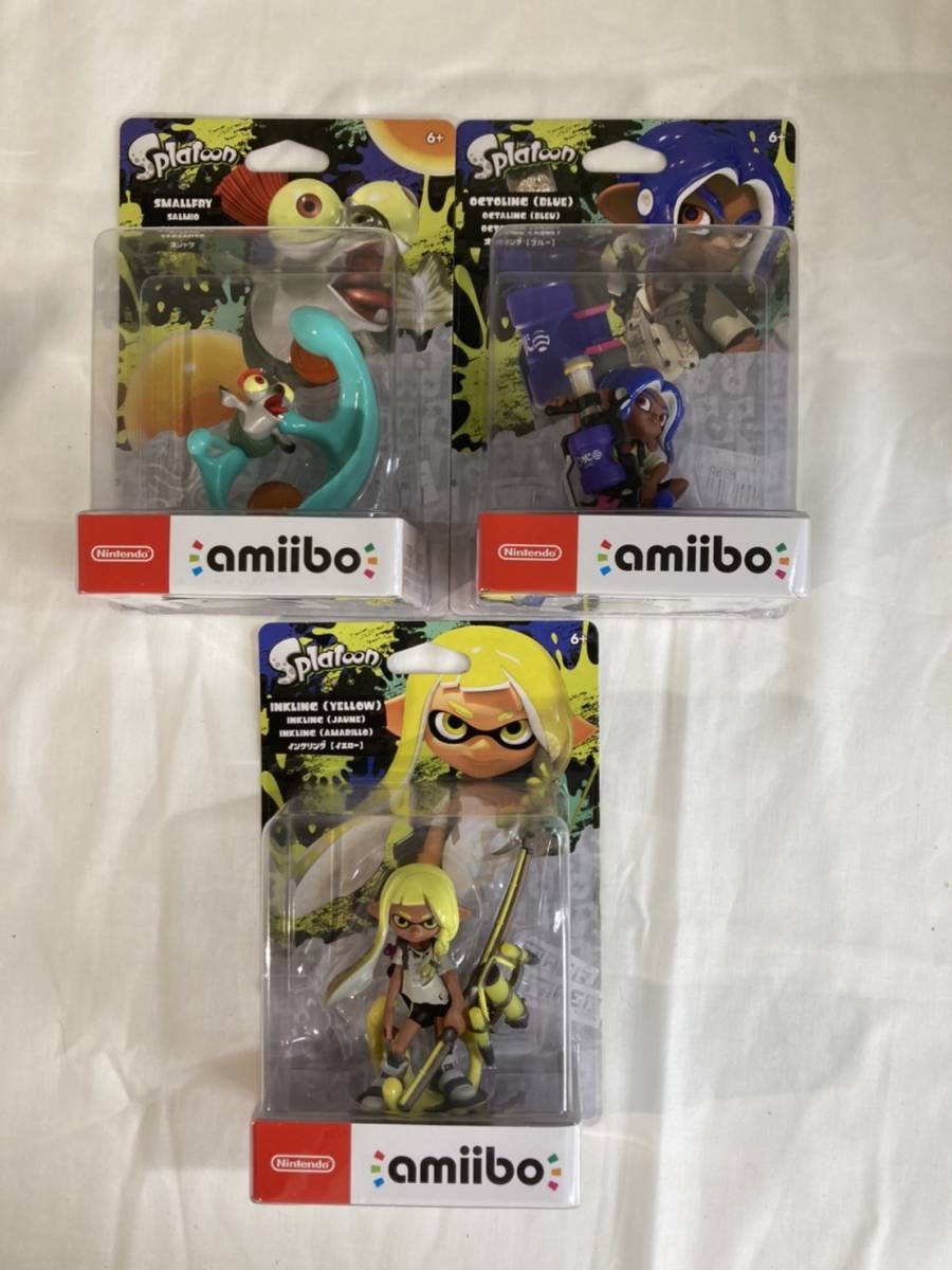 amiibo タコガール イエロー インクリング コジャケ セット amiibo タコガール イエロー インクリング コジャケ セット