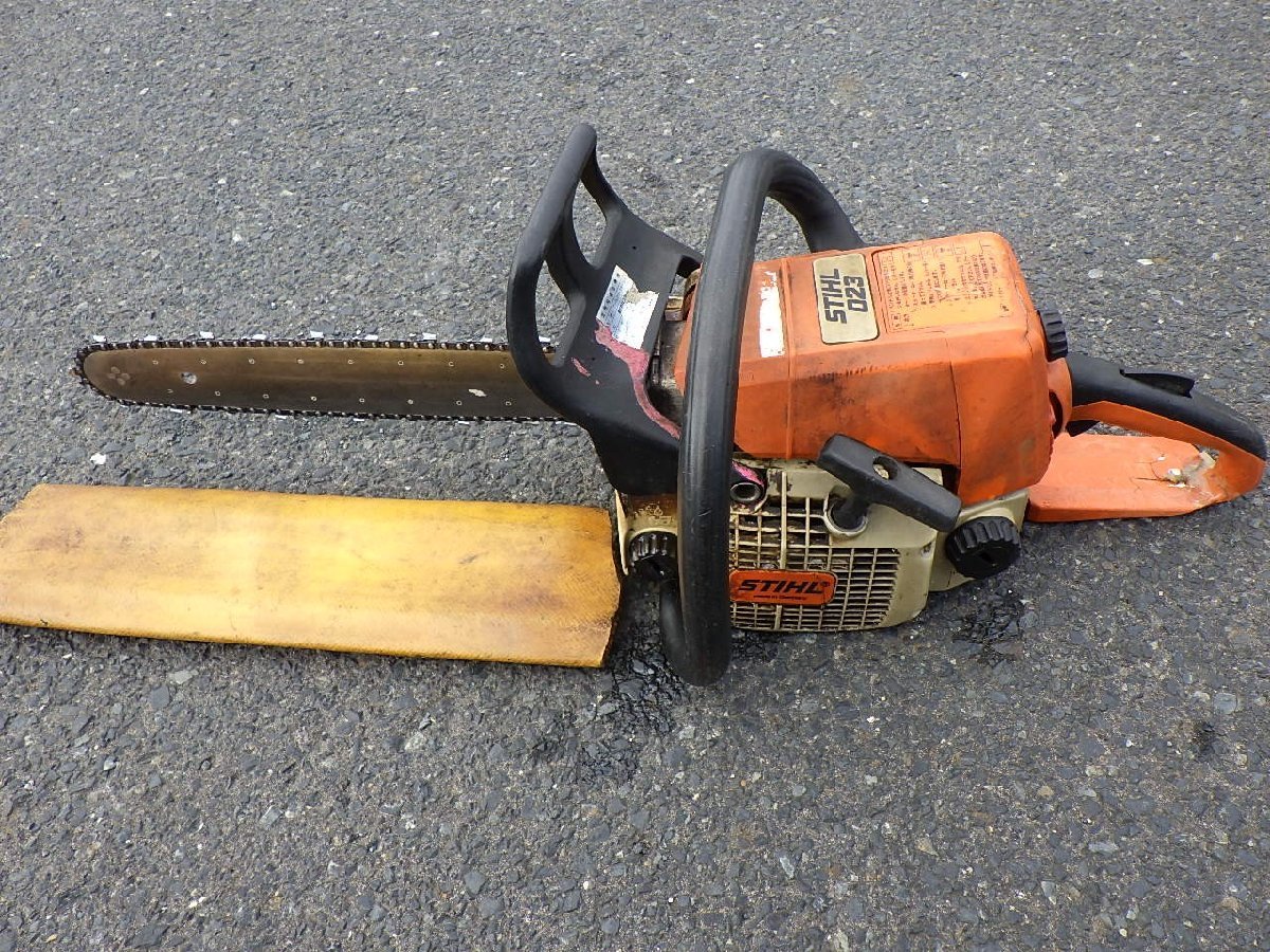 スチール チェーンソー 023 STIHL エンジン 切断機 木工用 林業 中古品 231007