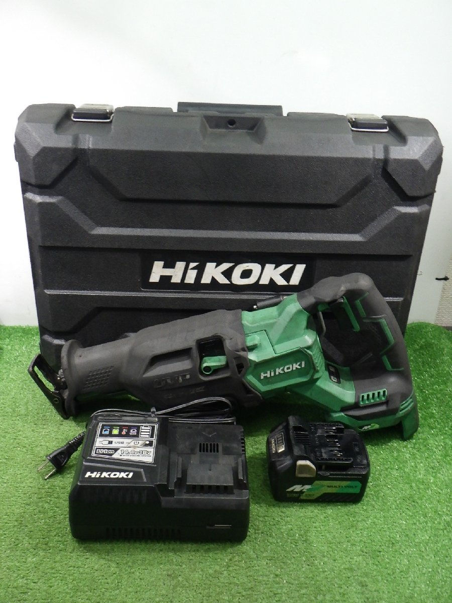 36Vタイプ HiKOKI 130mm コードレスセーバーソー CR36DA 充電器・バッテリー1個・ケース付 切断 電動工具 ハイコーキ 品 231007