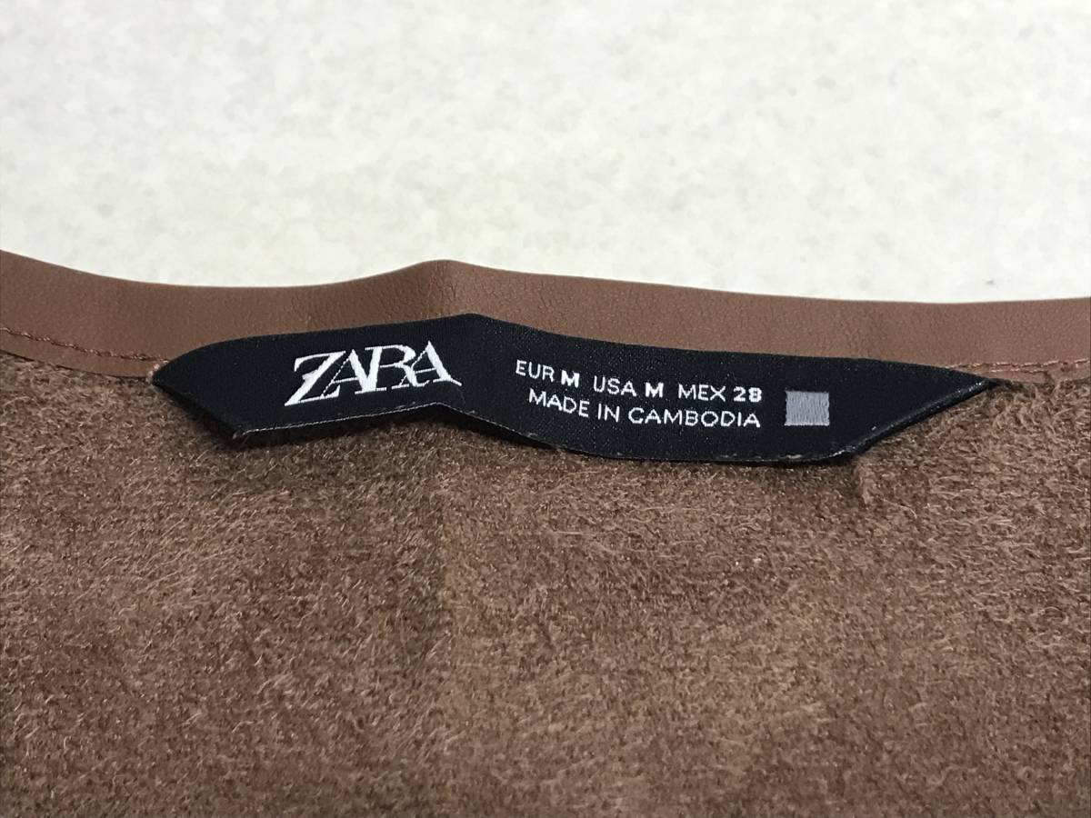 ZARA ザラ トップス ノースリーブ ロングワンピース レディース サイズ USA M ブラウン ［WT-0358］_画像7