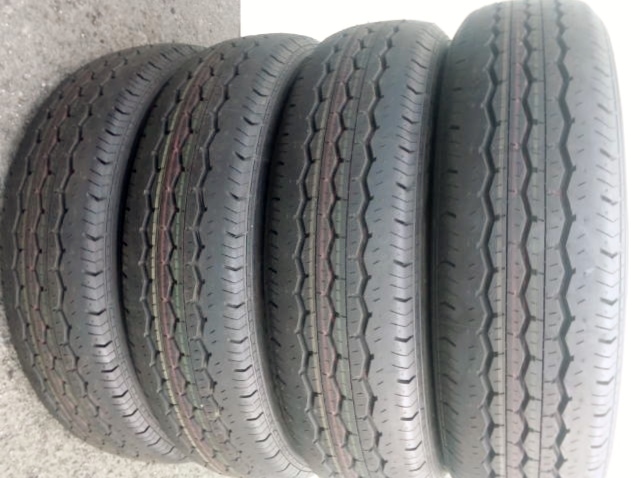 新車外し 195/80R15 107/105L BRIDGESTONE ECOPIAブリヂストンエコピア RD-613 STEEL 4本 200ハイエース NV350キャラバンボンゴ 送料無料_画像1