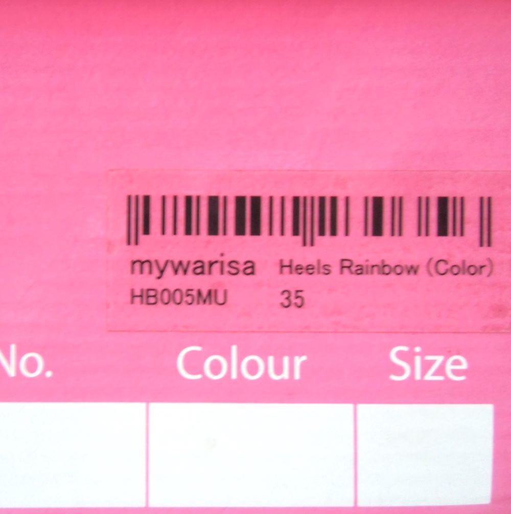 mywarisa　マイワリサ　レインボーパンプス　22.5cm　ヒール5.5cm　HB005MU Heels Rainbow(Color)
