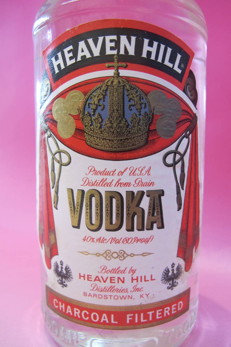 !!HEAVEN HILL old sake hebn Hill vodka CHARCOAL FILTERED!!