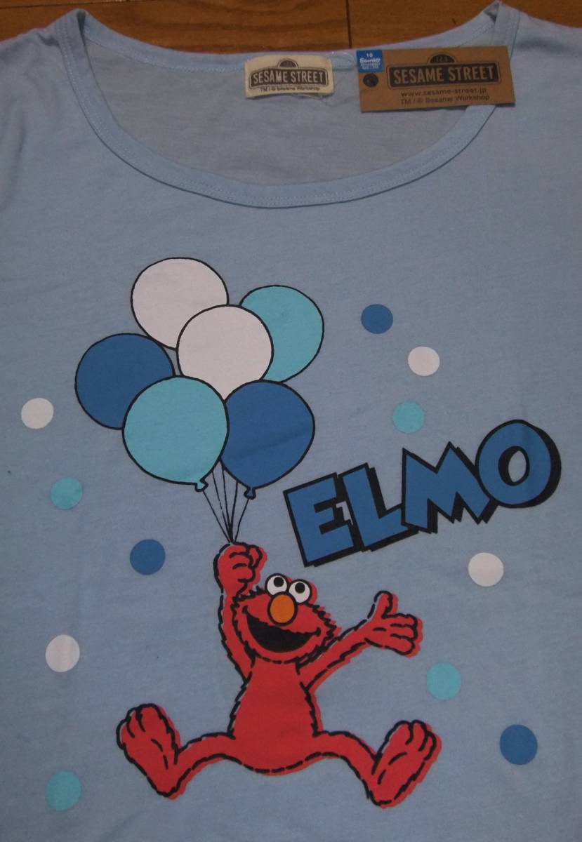 * new goods Sesame Street Elmo ELMO long sleeve T shirt LL size & USJ towel handkerchie 2 point set SESAMI STREET