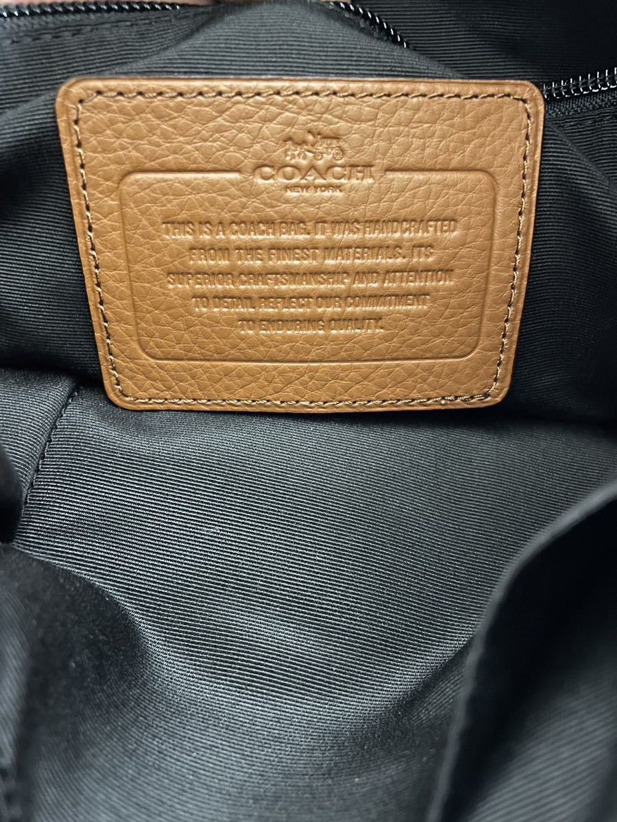 未使用品　COACH コーチ　ショルダーバッグ 72116 メトロポリタン マップバッグ スポーツカーフ 牛革 フラップ式 メッセンジャ_画像9