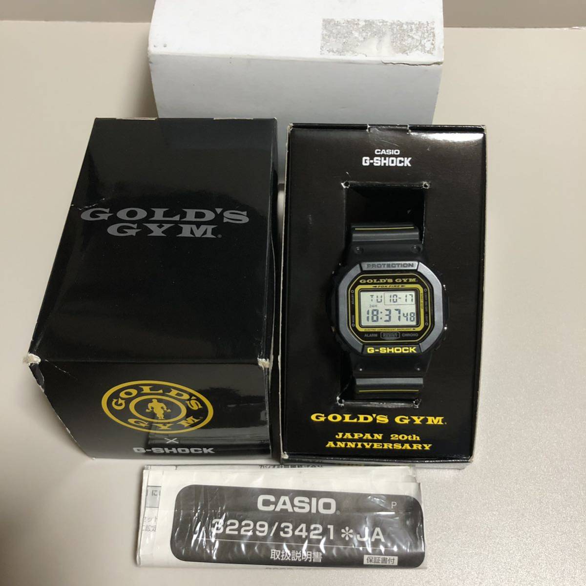 【美品】G-SHOCK × GOLD'S GYM ゴールドジム 20周年 DW-5600 コラボ_画像1