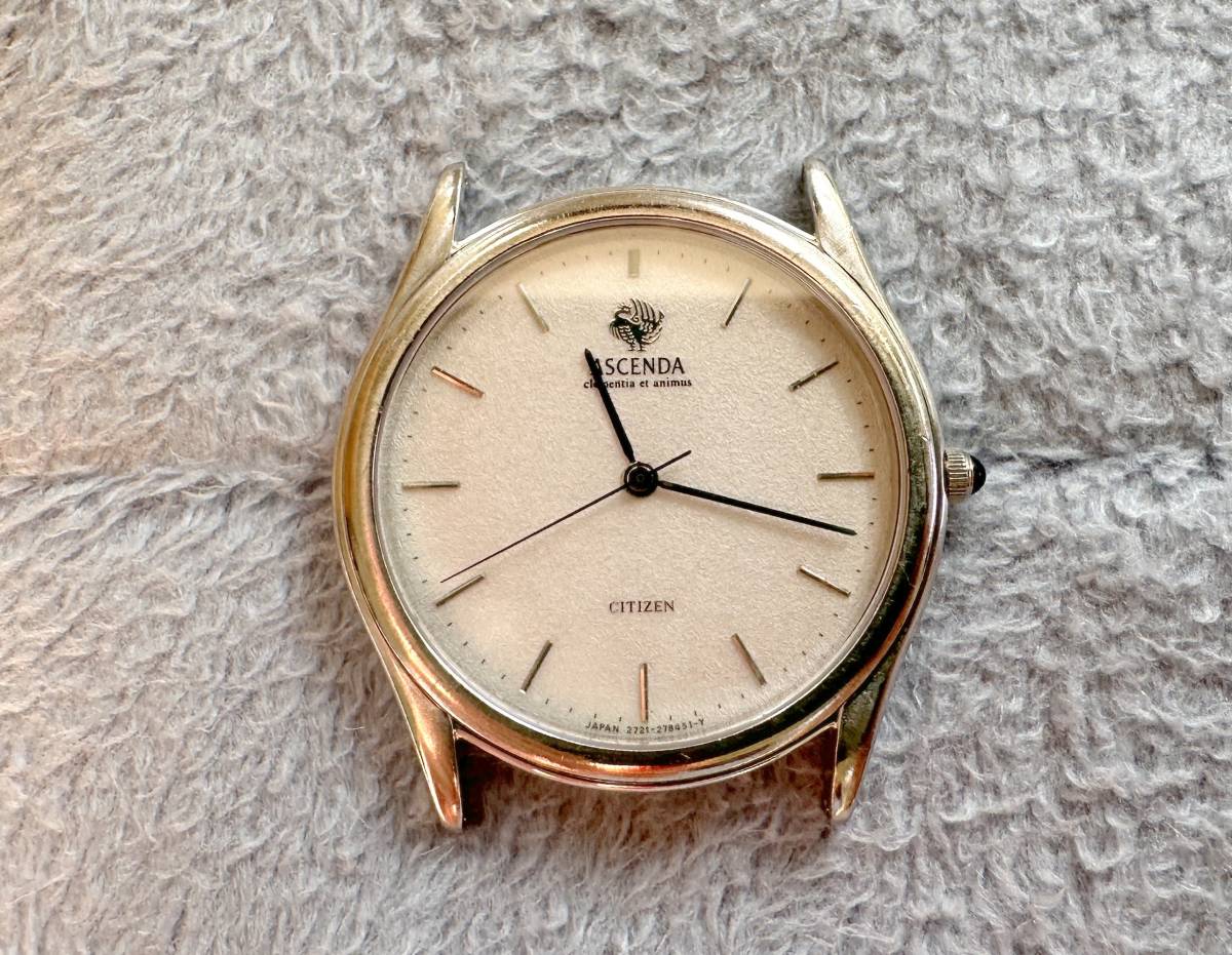 シチズン アセンダ クオーツ 18K WG-